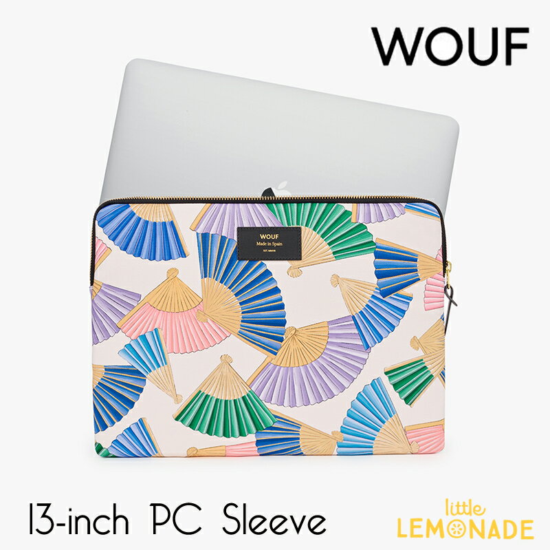 【WOUF】 Sevilla 13インチ PCケース パソコン用スリーブ 夏 扇子 Macbook Pro 13inch PC Sleeve パソコンケース 大人 女の人 男の人 おしゃれ レディース ノートブック notebook ラップトップ…