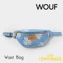 【WOUF】ウェストポーチ Drew Waist Bag ウエストバッグ 斜め掛け ショルダー クロスボディ デニム生地 オーガニックコットン 100 花 マーガレット デイジー 花柄 女性向けギフト レディース 仕事 旅行ポーチ WGD230020 あす楽 リトルレモネード