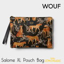 【GWセール★全品ポイント3倍】 【WOUF】 ラージポーチ Salome XL Pouch Bag ヒョウ 豹 26 x 19 x 1.5 cm マチ無し クラッチバッグ pouch バッグ 女性向けギフト 小物入れ 小物ポーチ MXA230027 あす楽 リトルレモネード