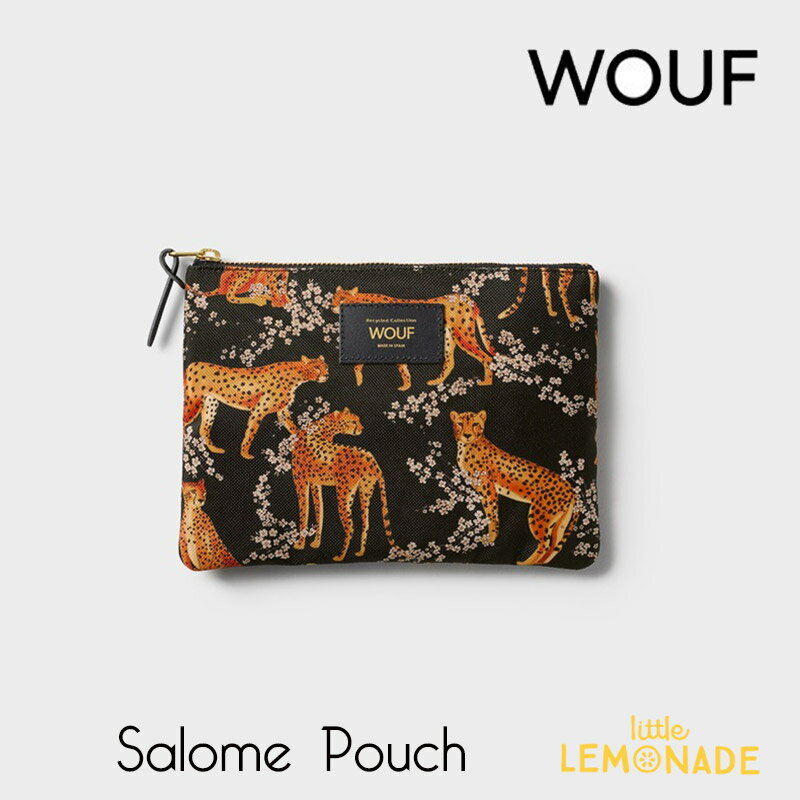  Salome Pouch ポーチ ヒョウ 豹 レオパード 21 x 15 x 1.5cm クラッチバッグ 小物入れ バッグインバッグ 女性向けギフト 化粧ポーチ パスポートケース ML230027 ウーフ あす楽 リトルレモネード