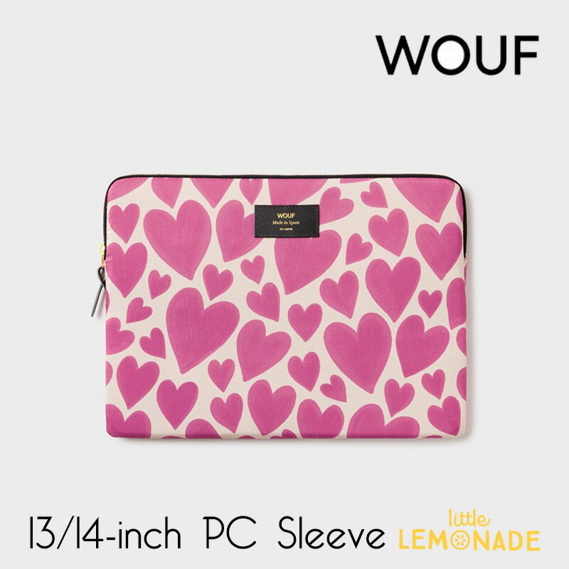 楽天リトルレモネード楽天市場店【WOUF】Pink Love 13インチ&14インチ PCケース Pink Love Laptop Sleeve 13