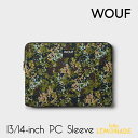 【WOUF】Fern 13インチ 14インチ PCケース Fern Laptop Sleeve 13 14 シダ ボタニカル パソコン用スリーブ 13inch 14inch PC Sleeve パソコンケース 大人 おしゃれ ノートブック notebook ラップトップケース ウーフ SM230016 あす楽 リトルレモネード