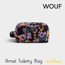 【WOUF】化粧ポーチ Armel Toiletry Bag マチ付きポーチ もこもこ フラワー 21 x 13.5 x 12 cm 花柄 女性向けギフト 筆記用具入れ 小物入れ 筆箱 化粧品 バッグインバッグ 旅行ポーチ リサイクル素材 TMB230038 あす楽 リトルレモネード