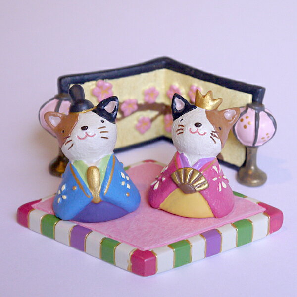 【 おひなさまノーティセット・あす楽対応 】ネコ数量限定販売!ひな人形