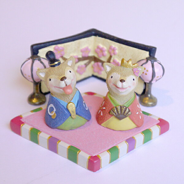 【 おひなさまノーティセット・あす楽対応 】柴犬数量限定販売!ひな人形