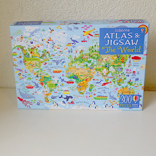 楽天りとるまみい［木のおもちゃ雑貨］世界地図　ジグソーパズル300ピース