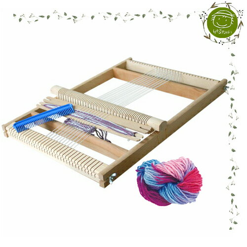 【アート＆クラフト】【ヘルムート・ミューラー】手織り機大＋中太毛糸50gセット