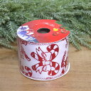 【数量限定アウトレット!30%off!】【RIBBON:リボン】クリスマスにおススメ柄★キラキラリボン60mm