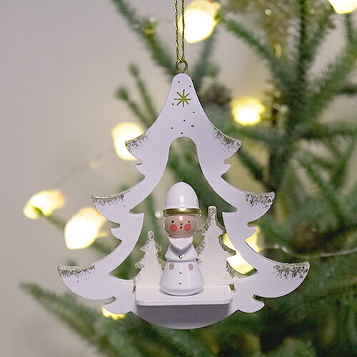 【 Ulbricht：ウルブリヒト クリスマス用品 】雪の木とニコラウス［ Christmas：クリスマスオーナメント ］