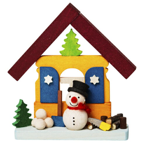 【 Graupner：グラウプナー・クリスマス用品 】雪だるまハウス［ Christmas：クリスマスオーナメント ］