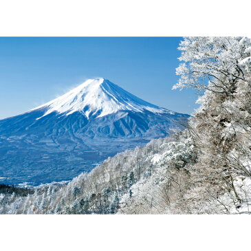 お風呂ポスター 雪化粧した富士山B2(72.8×51.5cm) 長期固定タイプ(吸着素材)