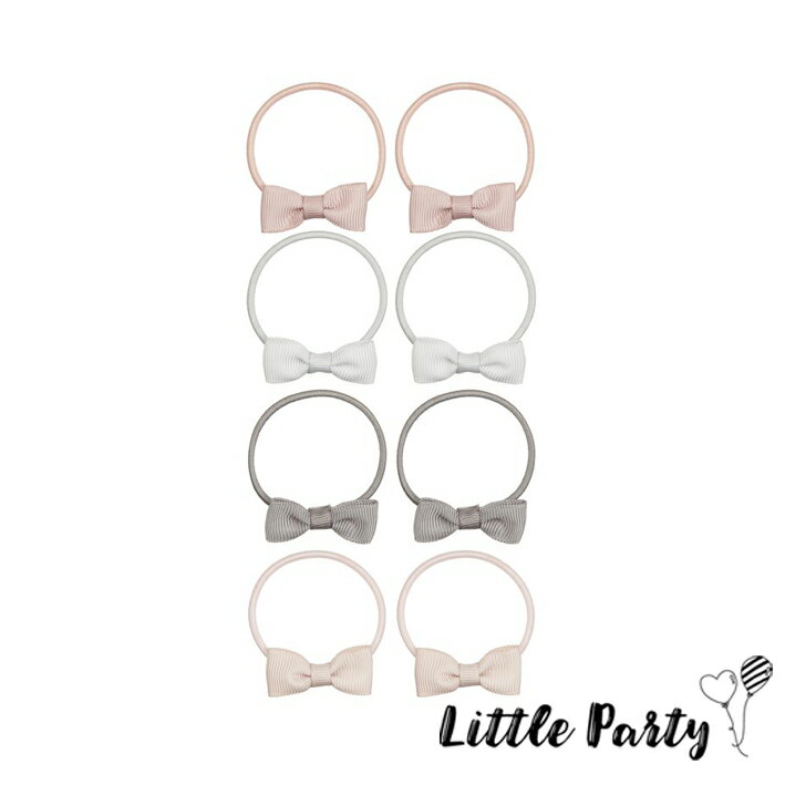 【SS限定2点でP倍3点でP10倍】 MIMI&LULA MARTHA BOW PONIES リボン ヘアゴム ピンク ベージュ グレー ヘアアクセサリー アクセサリー ミミアンドルーラ ミミ＆ルーラ 女の子 クリスマス Christmas 誕生日 プレゼント ギフト おしゃれ かわいい あす楽