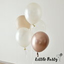 楽天Little Partyバルーンセット ホワイトローズ 風船 セット [5枚セット] [27cm] パーティー バルーン 誕生日 バルーン 男の子 女の子 ウエディング 結婚式 飾り 飾り付け ナチュラル シンプル 大人 光沢 シック 高級感 おしゃれ かわいい あす楽