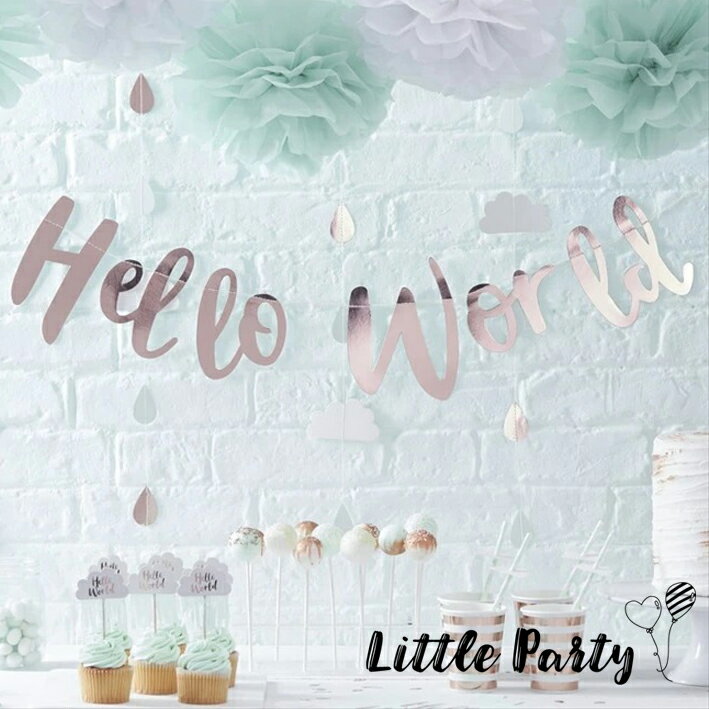 ֡6/1 P12ܡ Hello World  Baby Shower  ɮ Хʡ ɮΥХʡ ե٥å ǥ졼  ץ 쥿Хʡ  ѡƥ դ ǥ졼   襤  [᡼ز] [Ginger Ray]פ򸫤