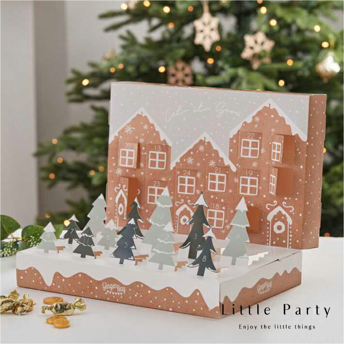 アドベントカレンダー スノーシーン 雪 ホワイト Christmas クリスマス 飾り オーナメント インテリア カウントダウン ツリー Xmas クリスマスインテリア バルーン パーティー 飾り付け 装飾 おしゃれ かわいい あす楽 [Ginger Ray]のサムネイル