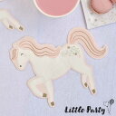 ペーパーナプキン ポニー  Princess Unicorn Paper Party Napkins ピンク ホワイト 白 バースデー 誕生日 誕生日会 パーティー パステルカラー テーブルコーディネート 女の子 装飾 あす楽  