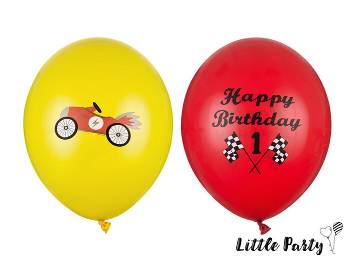 Happy Birthday バルーン Car [30cm] 車 男の子 誕生日 レッド バースデー パーティー カーズ 　風船 誕生日会 バルーン 飾り付け 装飾 あす楽 [PartyDeco]