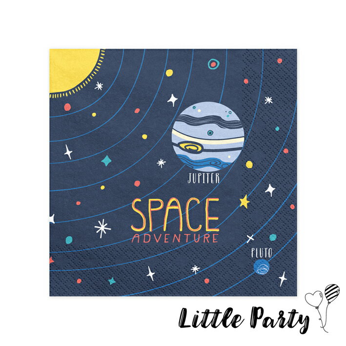 Rakuten - ペーパーナプキン Space [20枚入り] 宇宙 男の子 テーブルコーディネート ホームパーティー 誕生日 誕生日会 バースデー パーティー ベビーシャワー おしゃれ かわいい あす楽 [Party Deco]