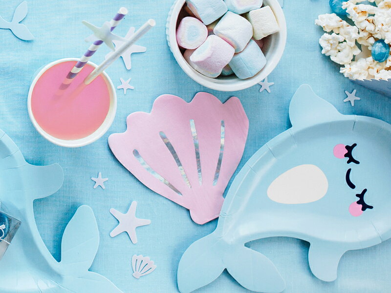 ペーパーナプキンSeashell [20枚入り] ピンク 貝殻 シェル テーブルコーディネート...