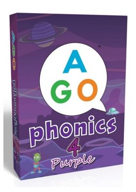 AGO Phonics purple (Level 4) は、ターゲットとなる36種類の“フォニックス音”と“ワードファミリー”、そして108の練習用単語を収録！ゲームを楽しみながら英語を学ぶことができます。 内容： カード54枚、説明書（...