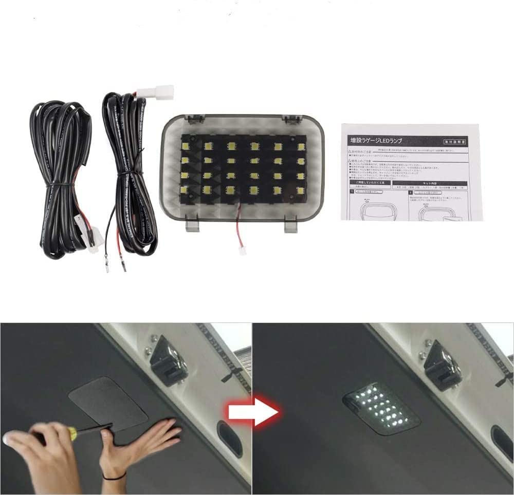 ノア ヴォクシー 80系 増設 LEDラゲッジランプ 夜間作業 24連 3チップSMD 高輝度LED ラゲッジ内装パーツ 1PCSセット