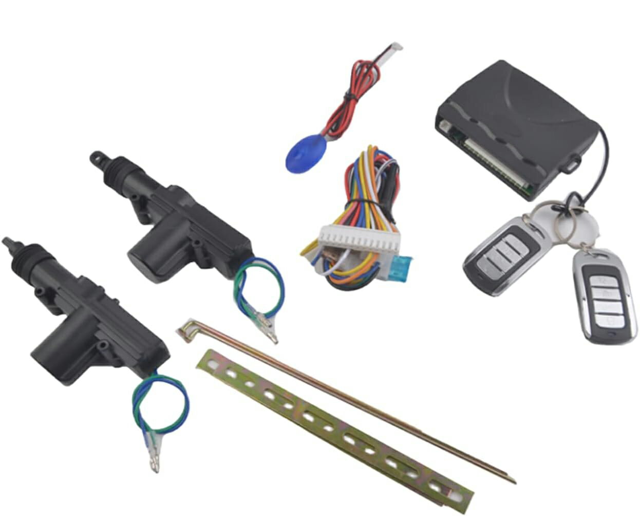 12V　キーレスエントリーキット　リモコン ドア ロック・アンロック機能スピーカーサイレンで音と光の..