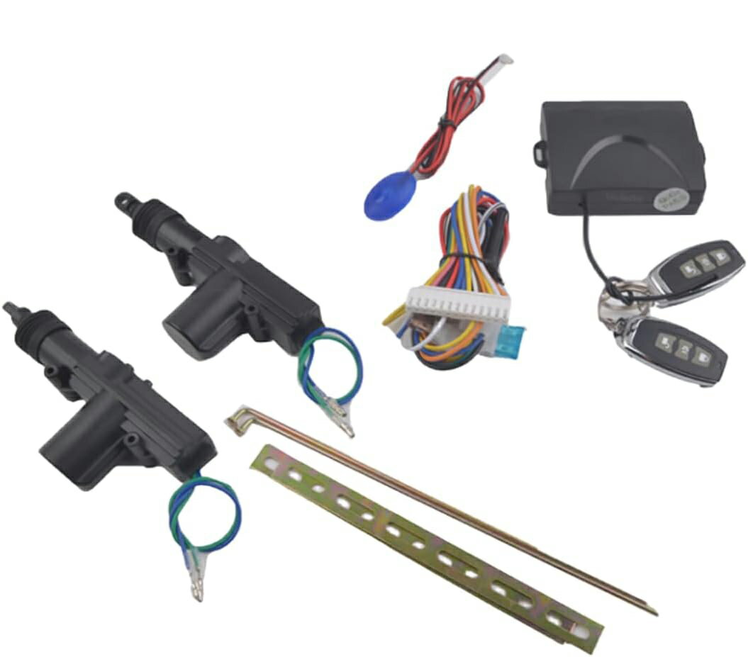 12V　キーレスエントリーキット　リモコン ドア ロック・アンロック機能スピーカーサイレンで音と光の..