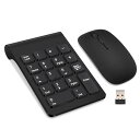 Lefon ワイヤレステンキー マウスセット 2.4G 数字キーボード...(2)