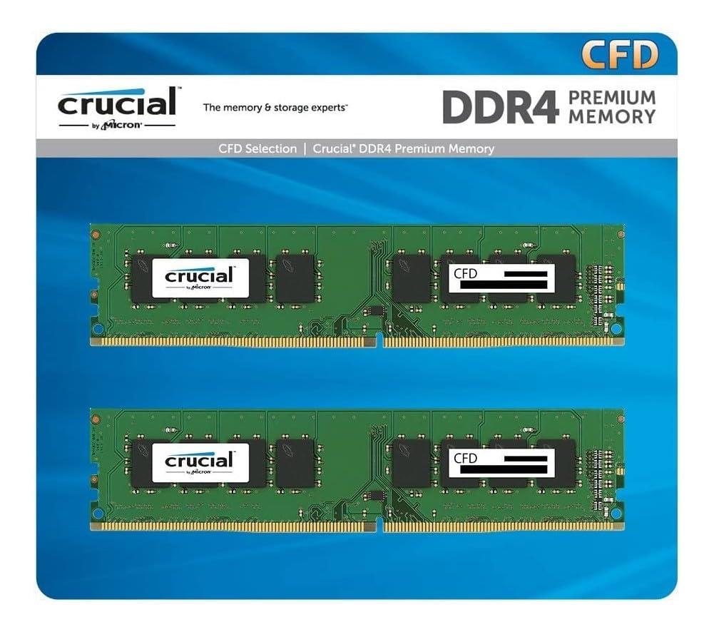 Crucial(クルーシャル) CFD販売 Crucial by Micron デスクトップPC用メモリ DDR4-3200 (2933・2666対応) (PC4-25600) 16GB×2枚 288pin DIMM W4U3200CM-16GQ