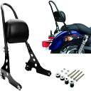 ハーレー ダビッドソン スポーツスター 1200 883 専用 シーシーバー 背もたれ バックレスト パッド付き 対応 ハーレー スポーツスター XL883 XLH883 XL1200 XLH1200 2004年-2023年