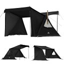 GOGlamping G・G PUP 2.0パップテントTC 1人用 【メッシュ/耐熱シート三角窓】 ソロテント ポリコットンテント【アルミポール+スカート付き】軍幕 ミリタリーテント 焚き火可 難燃 遮光 日よけ 撥水 多機能 前後開閉可能 炎幕 コンパクト ソロ用キャンプ