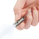 KeyUnity KF00 ミニ懐中電灯 ミニキーホルダーライト 小型LED 携帯 防水 チタン合金製 miniサイズ 超軽量10g 3個のボタン型電池対応 IPX8防水 耐衝撃 耐食性 実用点灯12時間 明るさedc懐中電灯 アウトドア用ハンディライト