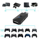 Uniraku 最新版 PS5/PS4/Switch/PC用有線と無線コントローラー変換アダプター PS5コントローラー用接続コンバーター PS4コントローラー用ツナガール 使い慣れたコントローラでプレイ 日本語説明書付き