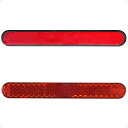 Evermotor 反射板 リフレクター バイク 貼付け mini小型 赤 自転車(2個)