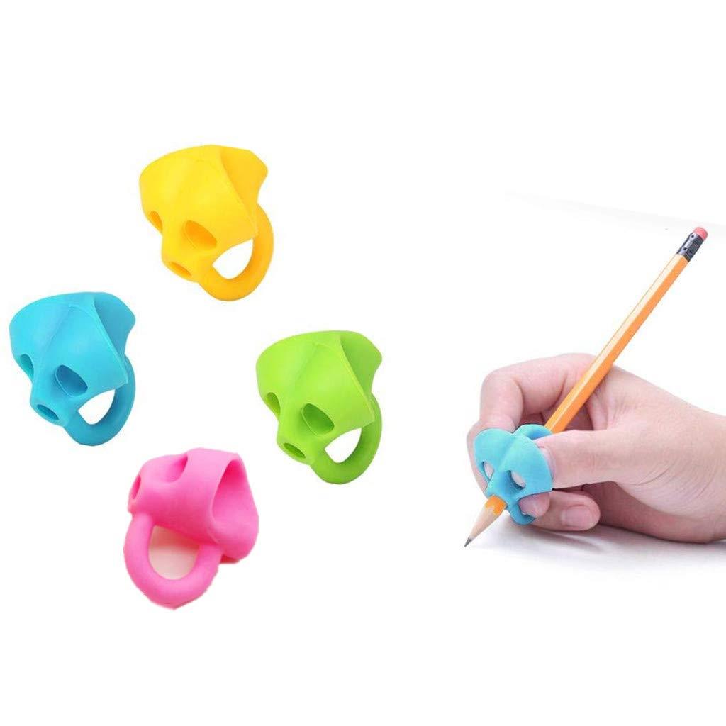 バイジャ 鉛筆もちかた 矯正 ペン グリップ 鉛筆持ち方 鉛筆クリップ 鉛筆グリップ 握り方矯正 正しい持ち方 大人用 子供用 鉛筆セット （4個）
