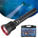 TrustFire DF70 水中ライト ダイビングライト 超高輝度 3200ルーメン ダイビング 用懐中電灯 LED ナイトダイビング ダイバーライト 水中70Mまで使用可 4段階切替 電池付き 充電器付き 水中撮影 潜水 防災 地震対策/登山/釣り/夜間作業/キャンプ/などに適用