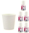 日本デキシー 紙コップ 断熱 250ml 8オンス ホワイト 10個入×5 耐熱 すべりにくい 持ちやすい 使い捨て 業務用 日本製 KHCD75LW