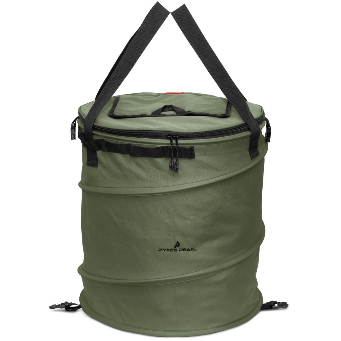 PYKES PEAK (パイクスピーク) キャンプ ゴミ箱 トラッシュボックス 折りたたみゴミ箱 キャンプ用品 ポップアップ コンパクト 60L