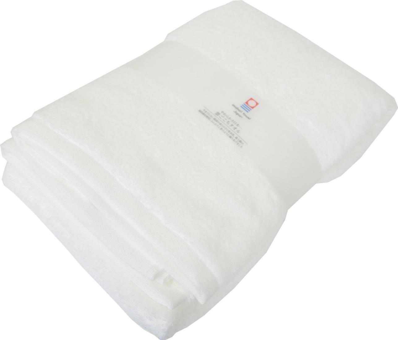 丸山タオル 今治タオル バスタオル 雲ごこち やわらか ふんわり 吸水 速乾 ホワイト 約70×135cmのサムネイル