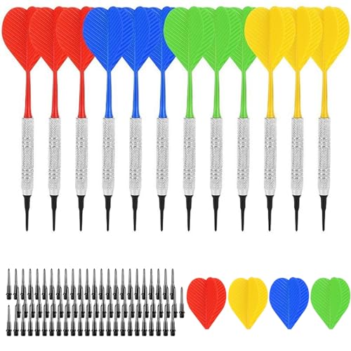 ダーツ 矢 12本 14g ハウスダーツ ソフトダーツセット 初心者・初中級 者向け 入門用 練習用 入門級家..