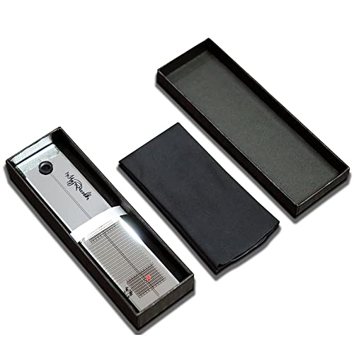 MayRecords 12インチレコードLPカートリッジ アクリル方位角 補償角 調整ルーラー アライメントプロトオーバーハング調整 クリーニングクロスと収納ケース付き