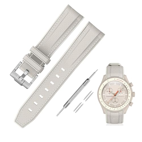 [Jumpsunfun] 20mm 時計バンド for Omega X Swatch Speedmaster MoonSwatch オメガとスウォッチ用シリ..