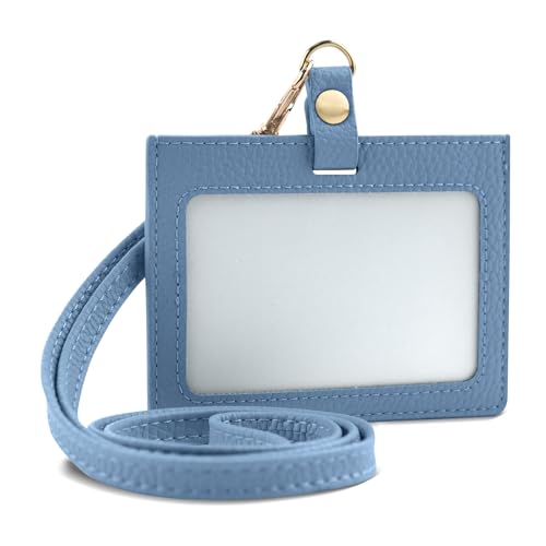 Dockii IDカードホルダー 横型 IDカードケース 社員証ケース レディース ネックストラップ カードケー..