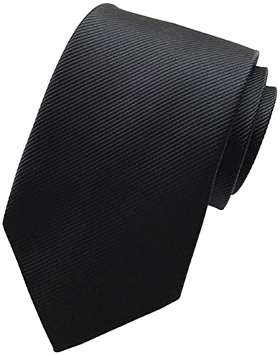 [メンデンス] ネクタイ メンズ シルク 無地 ソリッド 葬式 喪服 葬儀 礼装 弔事 ビジネス 冠婚葬祭 面接 黒