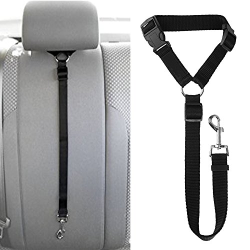 MKUTO ペット 犬用 猫 シートベルト ドライブ 車専用リード 安全ベルト 飛びつく防止 簡単装着（1本セ..