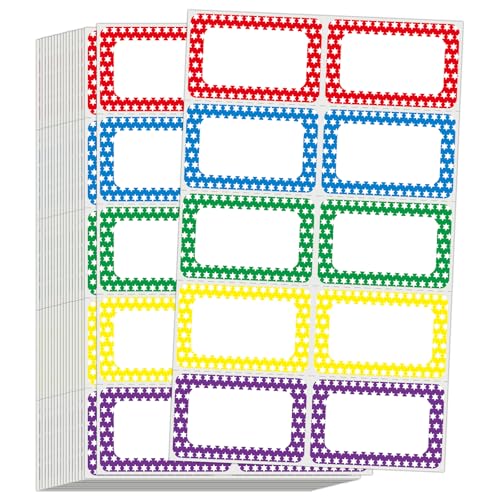 L LIKED 名札シール 服に貼る 名前シール 200枚 89 x 57 mm ネームシール, ステッカー 名前ステッカー..