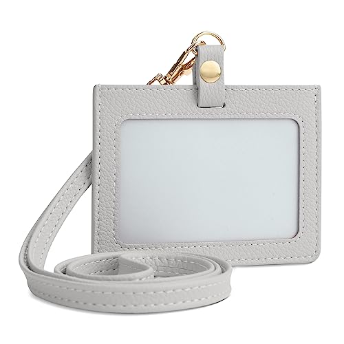 Dockii IDカードホルダー 横型 IDカードケース 社員証ケース レディース ネックストラップ カードケー..