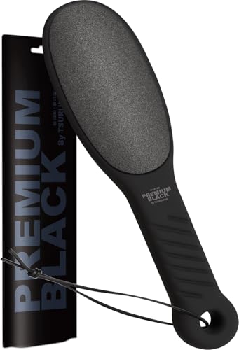 PREMIUM BLACK 踵 角質取り【皮膚科医共同】ブラック 粗/細両面 かかと ヤスリ 角質除去 軽石 かくしつ..