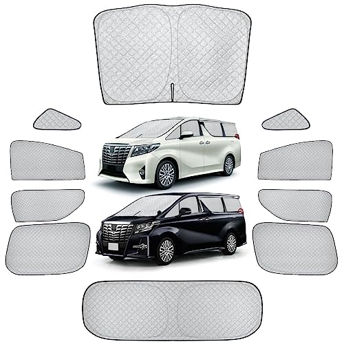 楽天FMONSTERPerrace アルファード サンシェード 30系 車 サンシェード 断熱 遮光シェード 車窓日よけ 車中泊グッズ アウトドア 露天駐車 Alphard Vellfire 30系 日除け 取付簡単