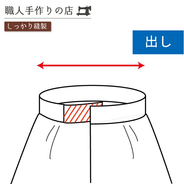 ウエスト　出し / スカート / 宅配お直し / ウエスト調整 ベルトに別布を足して大きく / 8c ...